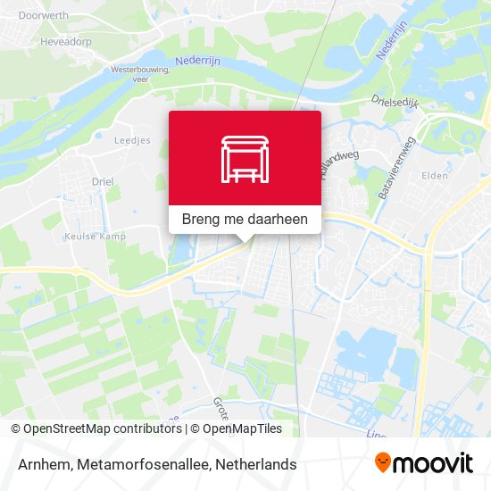 Arnhem, Metamorfosenallee kaart
