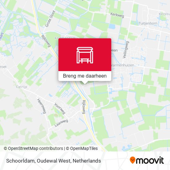 Schoorldam, Oudewal West kaart