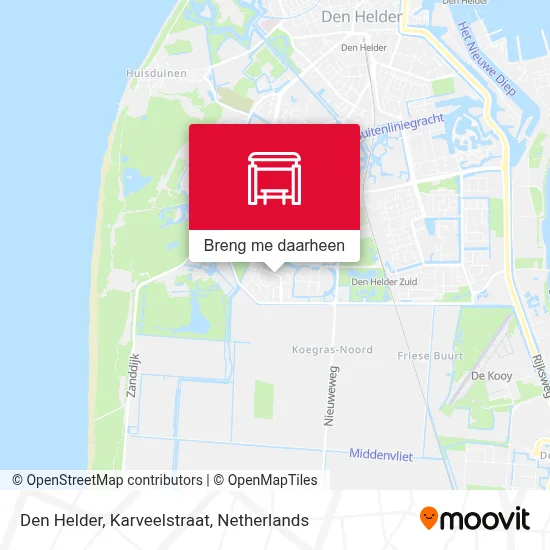 Den Helder, Karveelstraat kaart