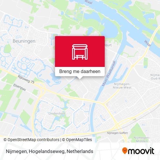 Nijmegen, Hogelandseweg kaart