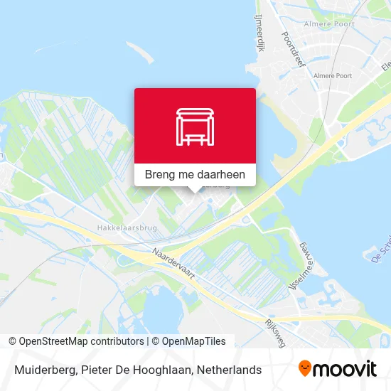 Muiderberg, Pieter De Hooghlaan kaart