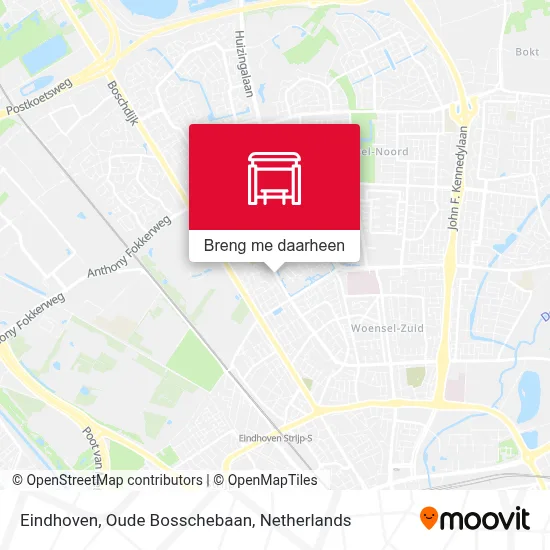 Eindhoven, Oude Bosschebaan kaart