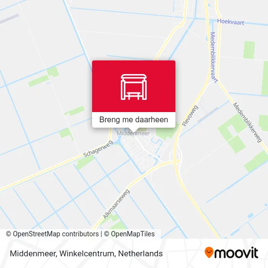 Middenmeer, Winkelcentrum kaart