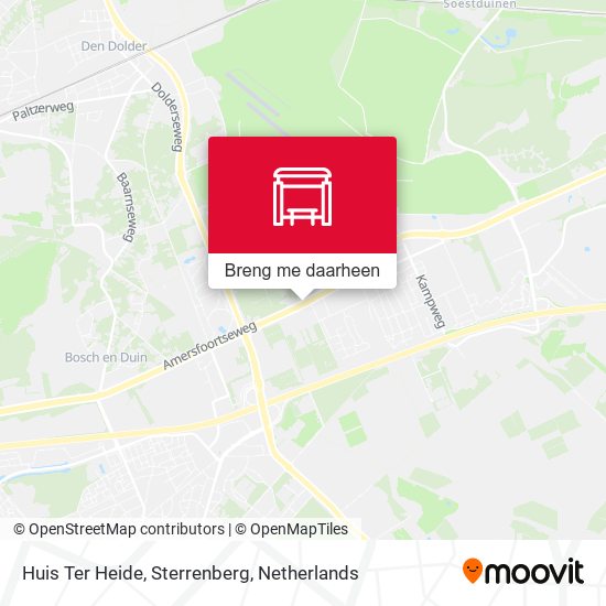 Huis Ter Heide, Sterrenberg kaart
