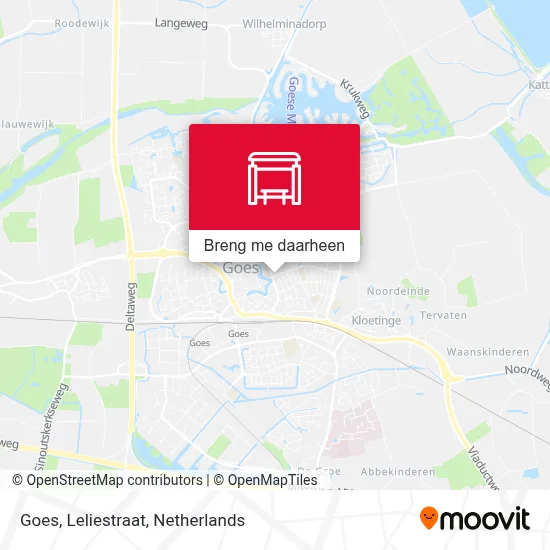 Goes, Leliestraat kaart