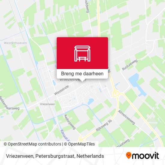 Vriezenveen, Petersburgstraat kaart