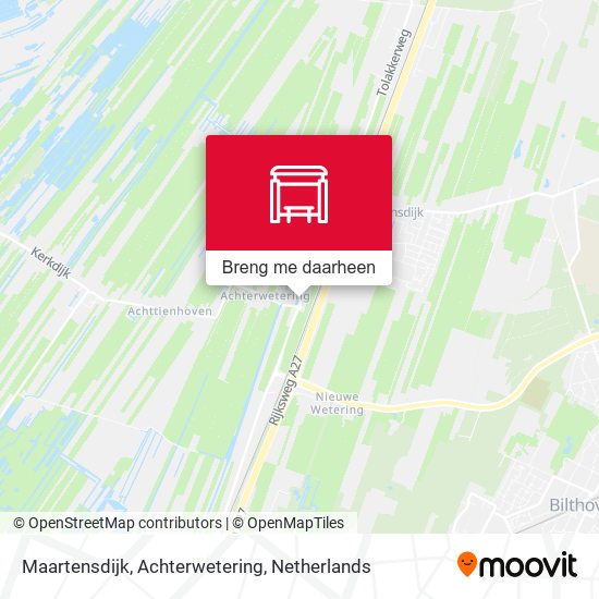 Maartensdijk, Achterwetering kaart