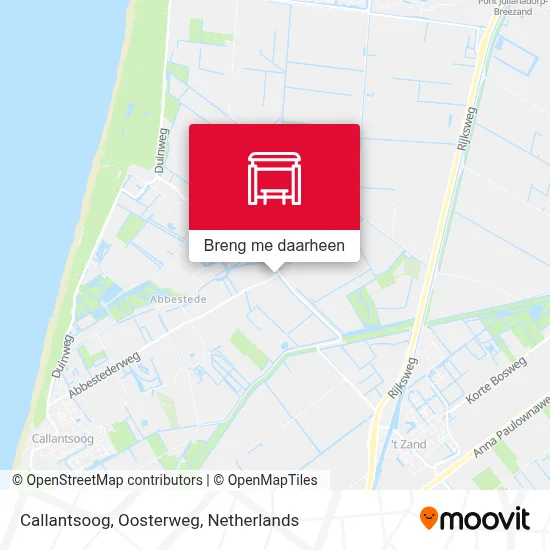 Callantsoog, Oosterweg kaart