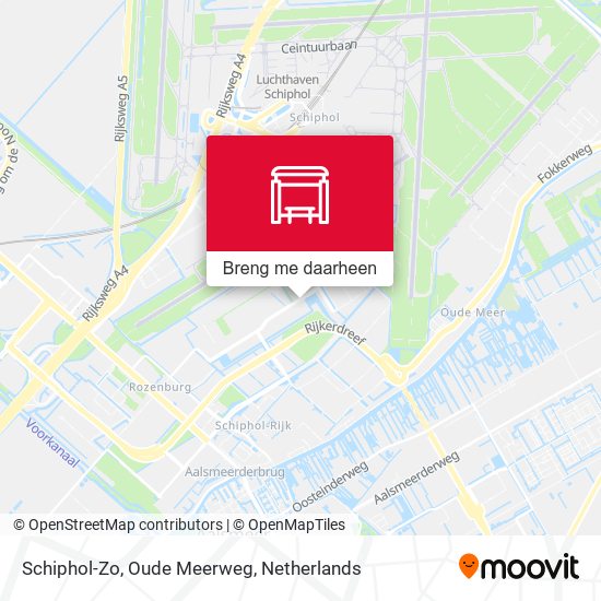 Schiphol-Zo, Oude Meerweg kaart