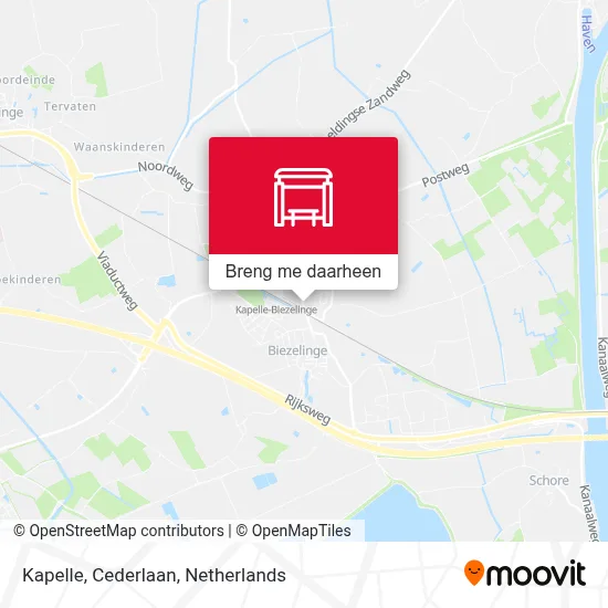 Kapelle, Cederlaan kaart