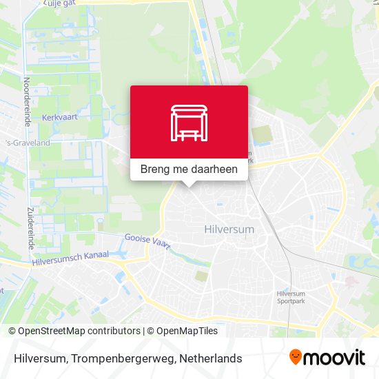Hilversum, Trompenbergerweg kaart