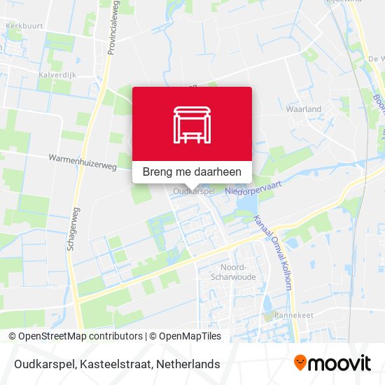 Oudkarspel, Kasteelstraat kaart
