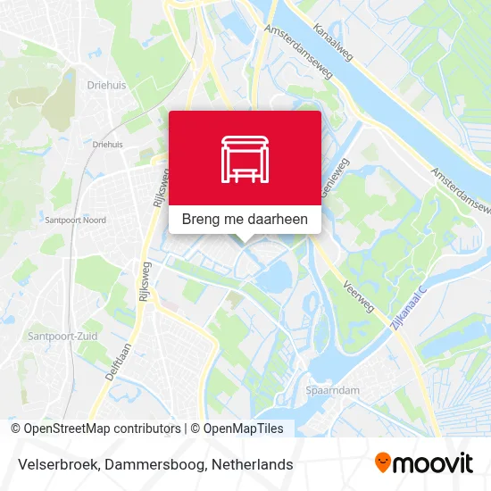 Velserbroek, Dammersboog kaart