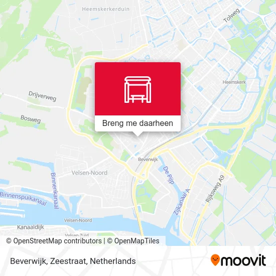 Beverwijk, Zeestraat kaart