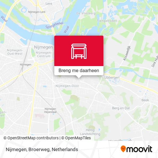 Nijmegen, Broerweg kaart