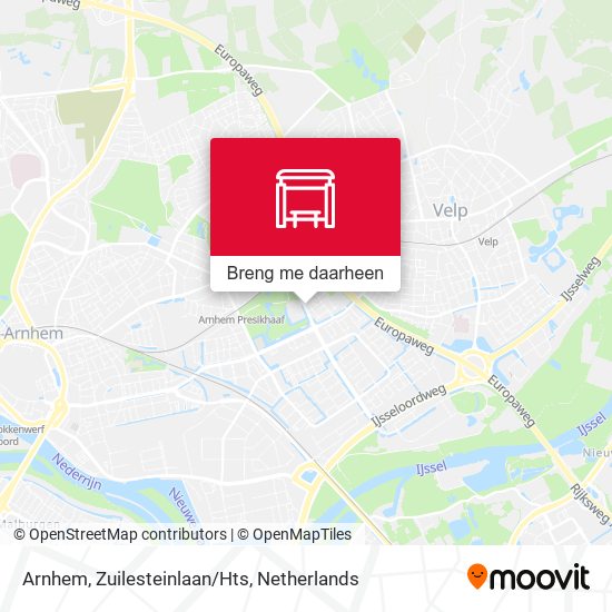 Arnhem, Zuilesteinlaan/Hts kaart