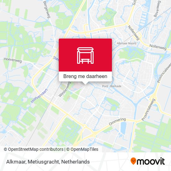 Alkmaar, Metiusgracht kaart