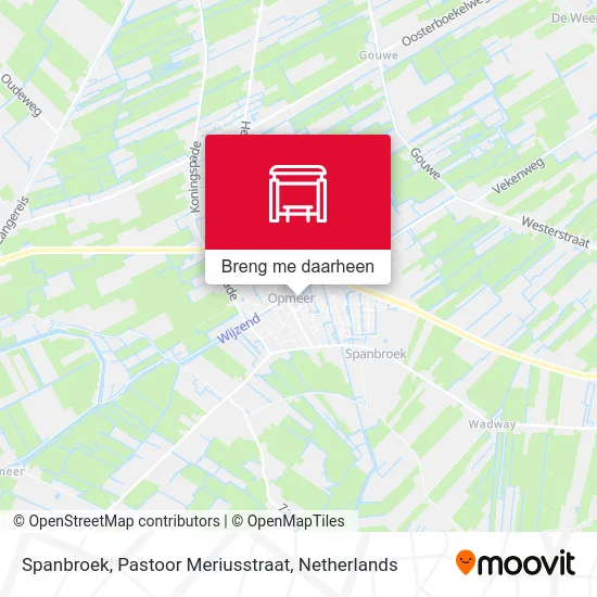 Spanbroek, Pastoor Meriusstraat kaart