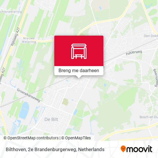 Bilthoven, 2e Brandenburgerweg kaart