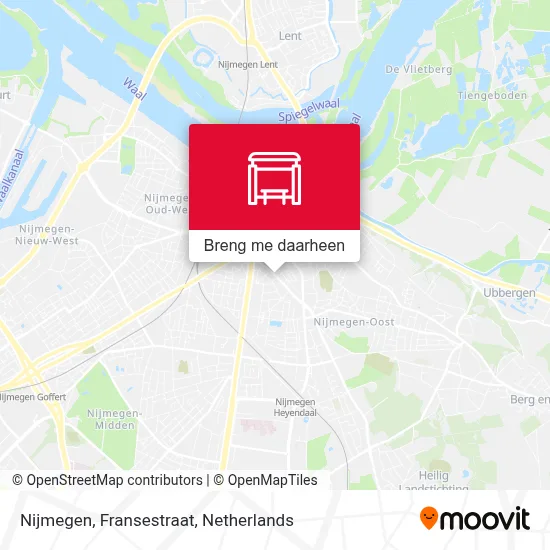 Nijmegen, Fransestraat kaart