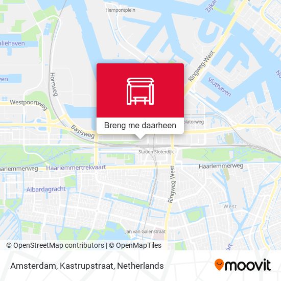 Amsterdam, Kastrupstraat kaart