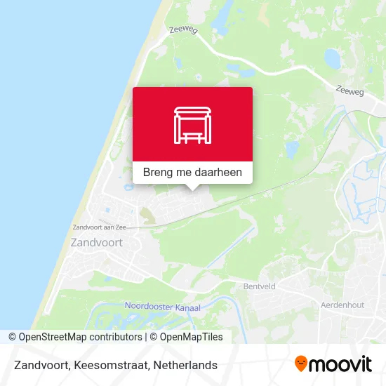 Zandvoort, Keesomstraat kaart