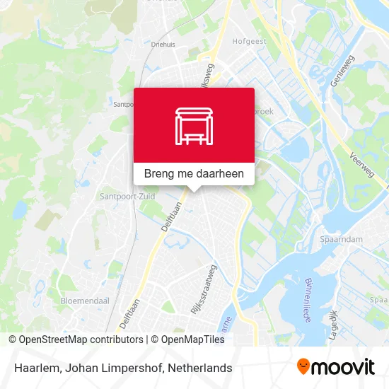 Haarlem, Johan Limpershof kaart