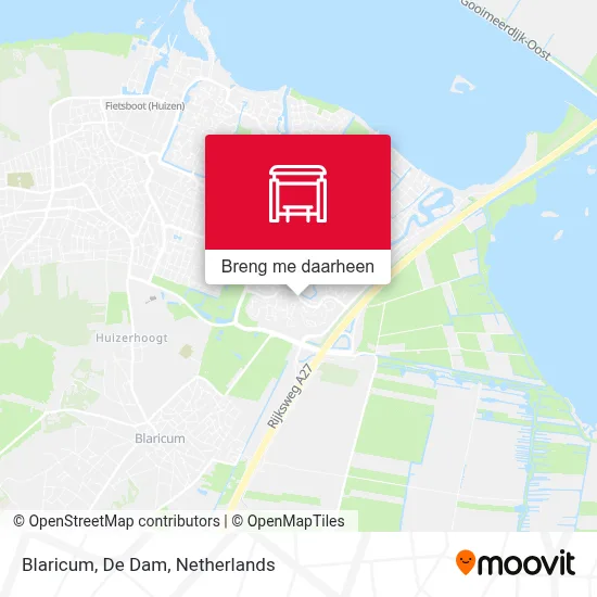 Blaricum, De Dam kaart