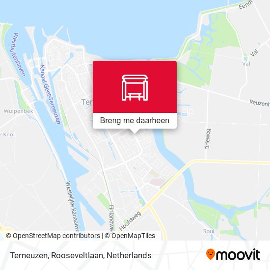 Terneuzen, Rooseveltlaan kaart
