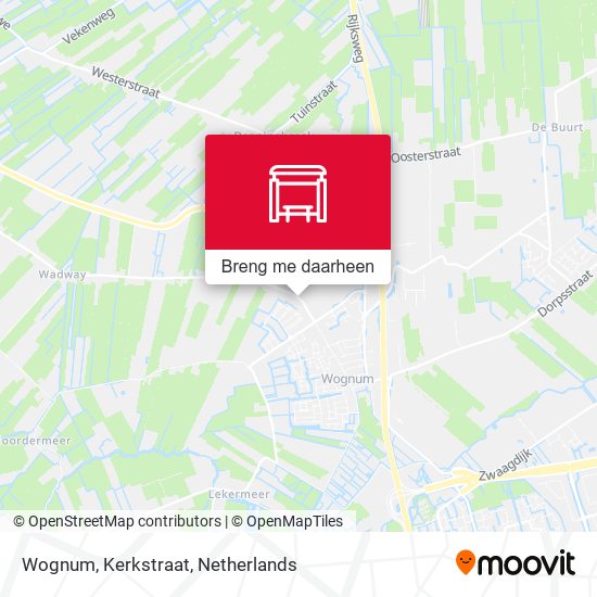 Wognum, Kerkstraat kaart