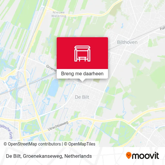 De Bilt, Groenekanseweg kaart