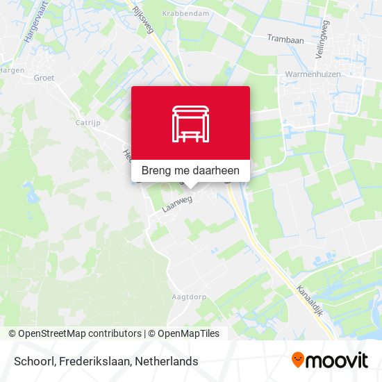 Schoorl, Frederikslaan kaart