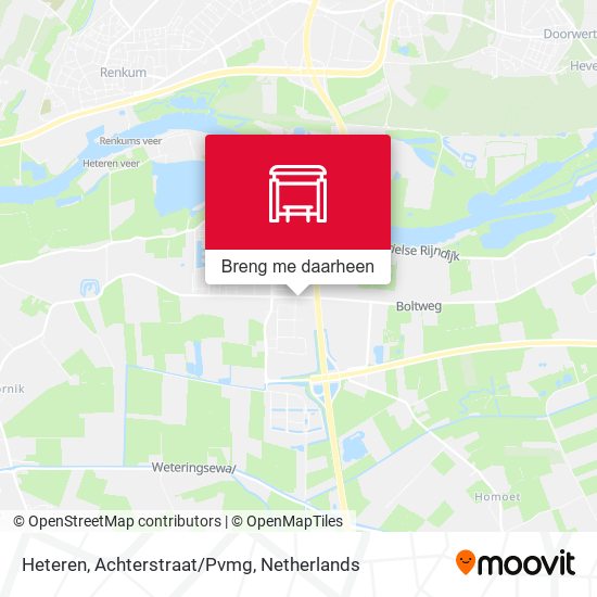 Heteren, Achterstraat/Pvmg kaart
