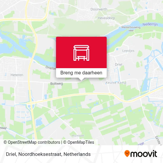 Driel, Noordhoeksestraat kaart
