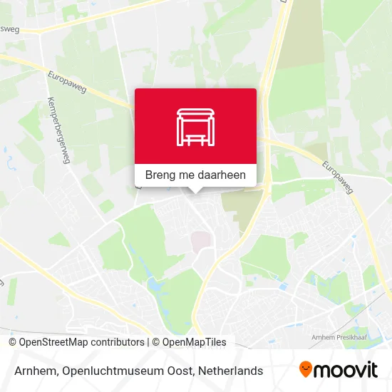 Arnhem, Openluchtmuseum Oost kaart