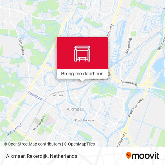 Alkmaar, Rekerdijk kaart