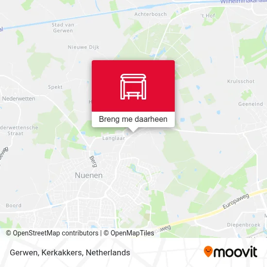 Gerwen, Kerkakkers kaart