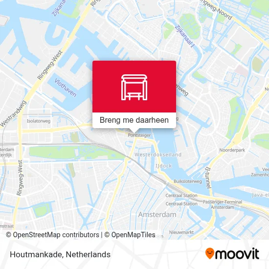 Houtmankade kaart