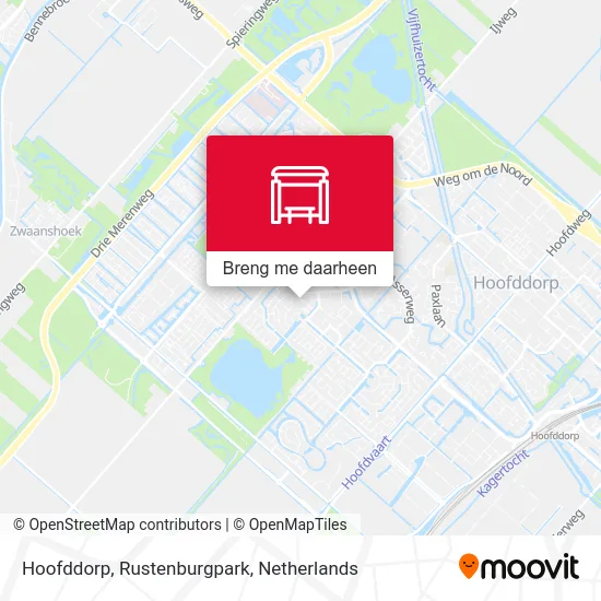 Hoofddorp, Rustenburgpark kaart