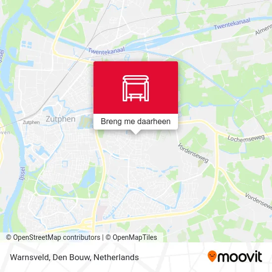 Warnsveld, Den Bouw kaart