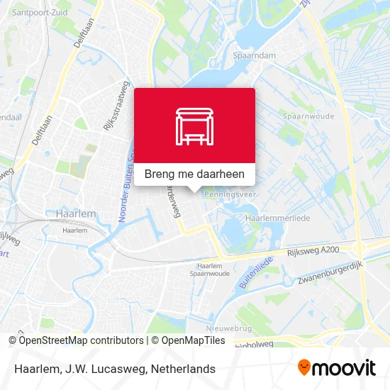 Haarlem, J.W. Lucasweg kaart