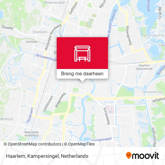Haarlem, Kampersingel kaart