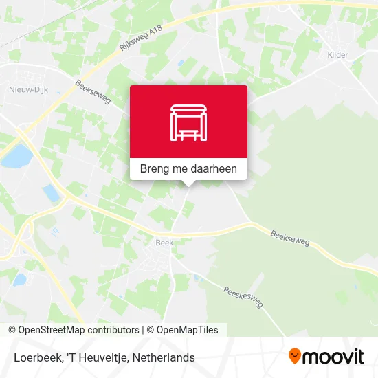 Loerbeek, 'T Heuveltje kaart