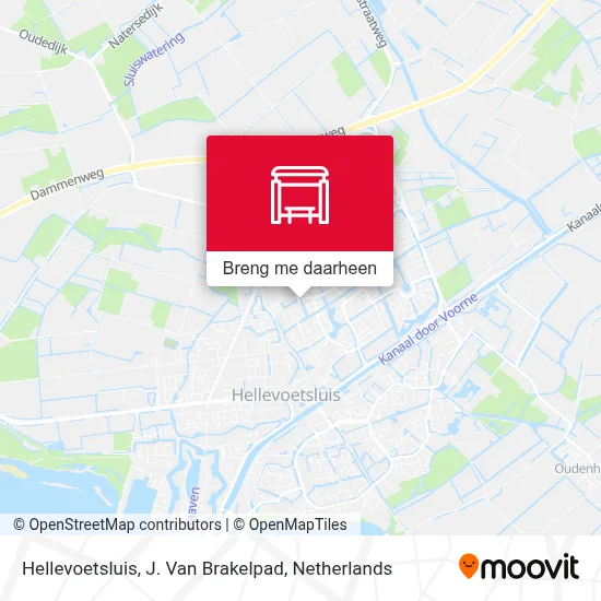 Hellevoetsluis, J. Van Brakelpad kaart