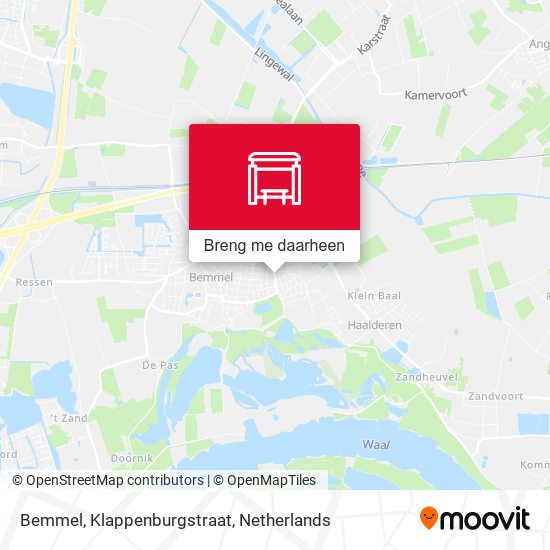 Bemmel, Klappenburgstraat kaart