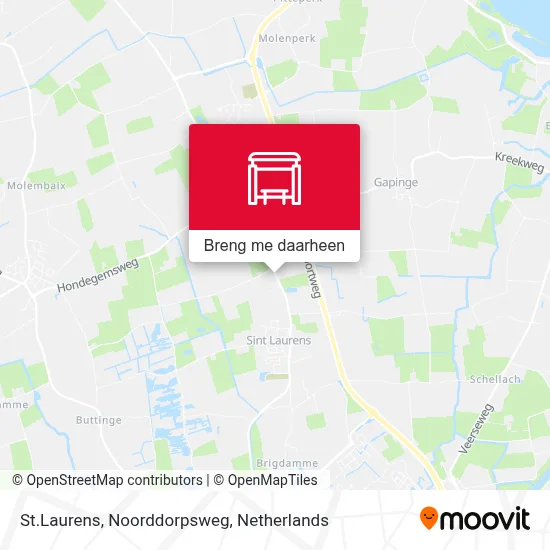 St.Laurens, Noorddorpsweg kaart