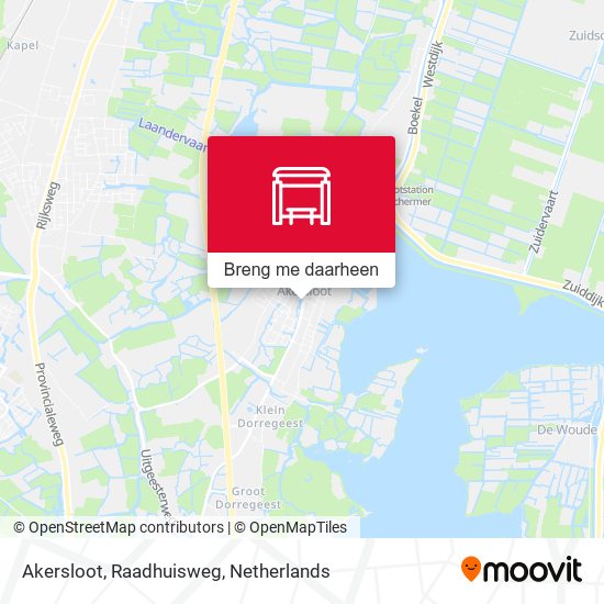 Akersloot, Raadhuisweg kaart