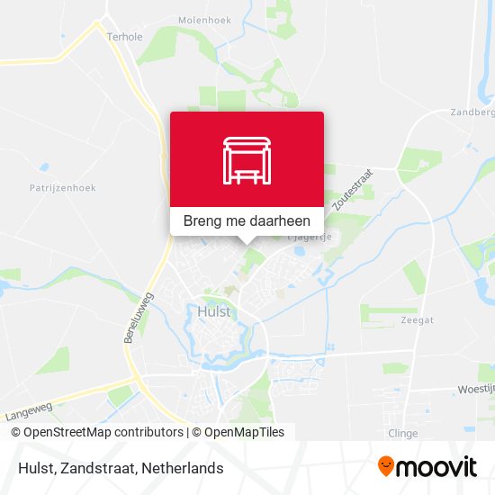 Hulst, Zandstraat kaart