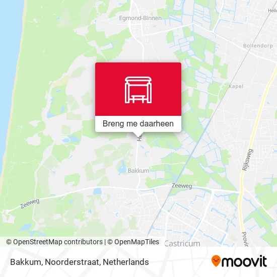 Bakkum, Noorderstraat kaart