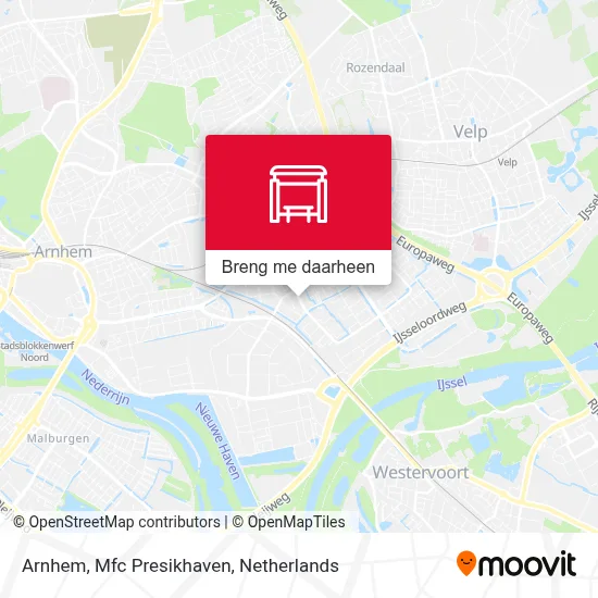 Arnhem, Mfc Presikhaven kaart